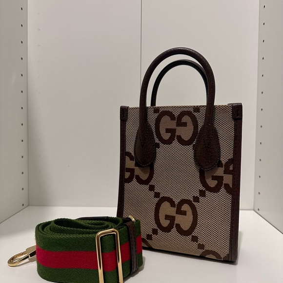 Gucci Tote Jumbo GG Canvas Mini - Picture 1 of 13